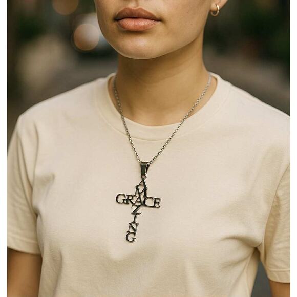 Christian cross necklace for women - Picture 1 of 4